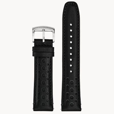 Black Leather Strap (22mm)