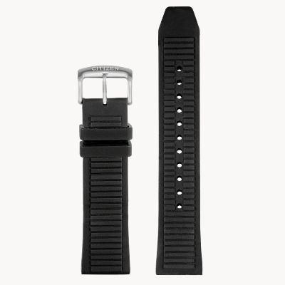 Black Silicone Strap